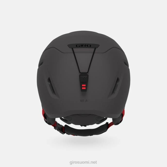 Giro matta grafiitti/kirkkaan punainen lapset neo jr. kypärä LNB41479