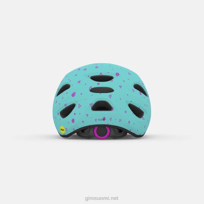 Giro matta huutava sinivihreä lapset scamp mips kypärä LNB41499