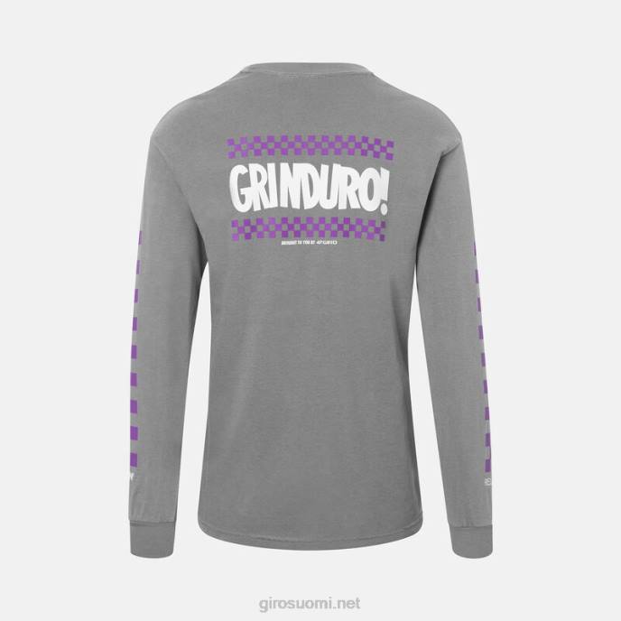 Giro grinduro harmaa miehet t-paita - pitkähihainen LNB41034