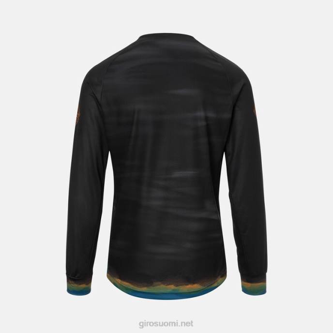 Giro musta kuuma syli miehet roust ls jersey LNB4732