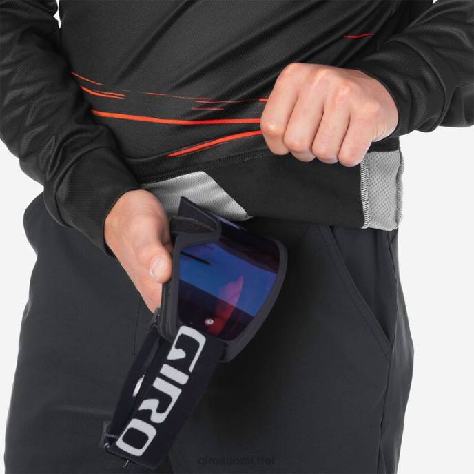 Giro musta/punainen hypnoottinen miehet roust ls jersey LNB4735