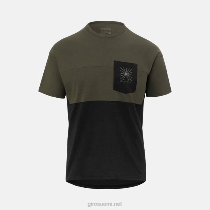 Giro polku vihreä/musta miehet ratsastuspaita LNB4256