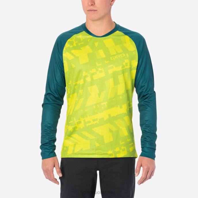 Giro sitruunanvihreä fanaatikko miehet roust ls jersey LNB4736