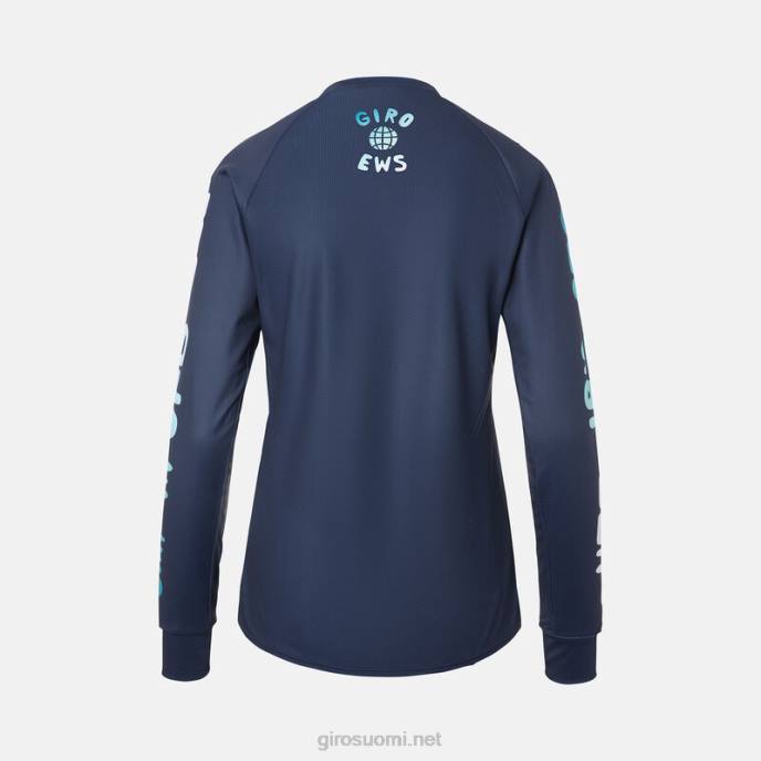 Giro keskiyön siniset uut naiset roust ls jersey LNB41270