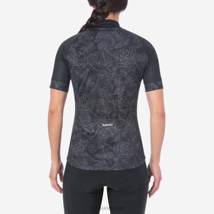 Giro musta kukkainen naiset chrono urheilupaita LNB41233