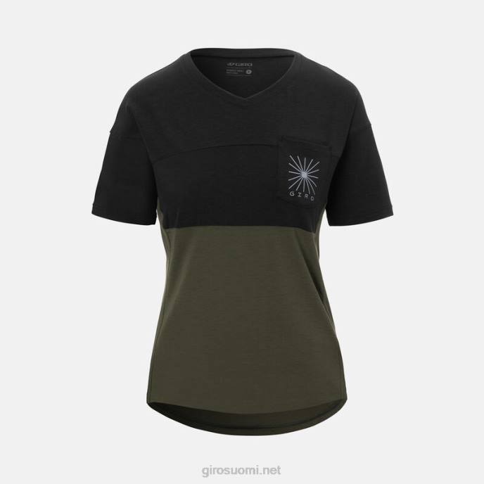 Giro musta/vihreä naiset ratsastuspaita LNB41120