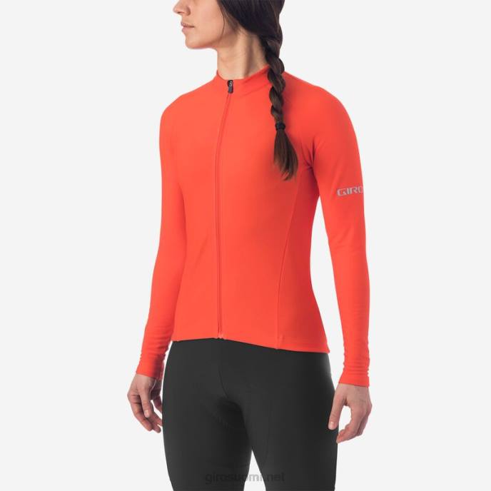 Giro vermiljoonaa naiset chrono thermo ls jersey LNB41249
