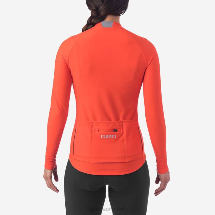 Giro vermiljoonaa naiset chrono thermo ls jersey LNB41249