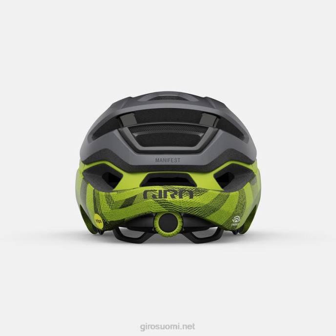 Giro matta metallinen musta/ano lime sukupuolineutraali manifesti pallomainen kypärä LNB4587