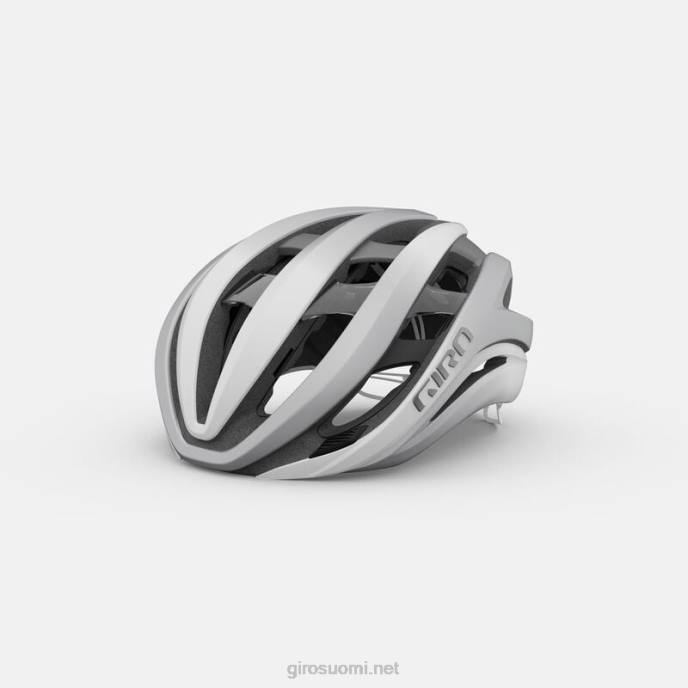 Giro matta valkoinen/hopea sukupuolineutraali eetteri pallomainen kypärä LNB4271