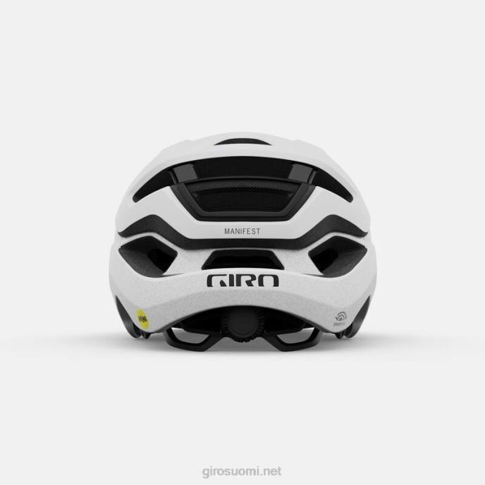 Giro matta valkoinen sukupuolineutraali manifesti pallomainen kypärä LNB4590