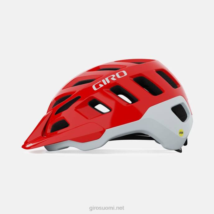 Giro mattapintainen punainen sukupuolineutraali radix mips kypärä LNB4630
