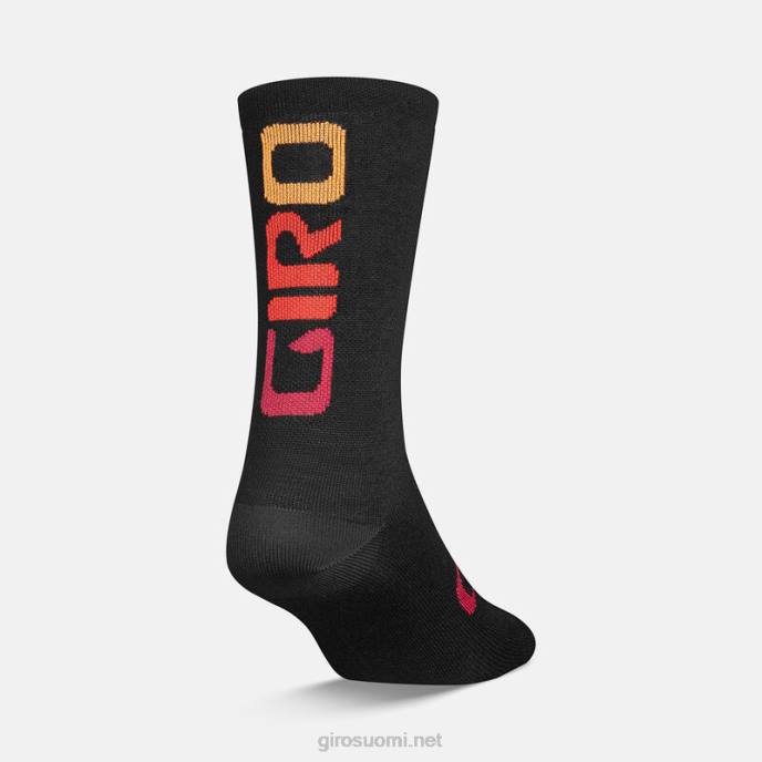 Giro musta hyperglitch sukupuolineutraali kauden merinovillasukka LNB4189